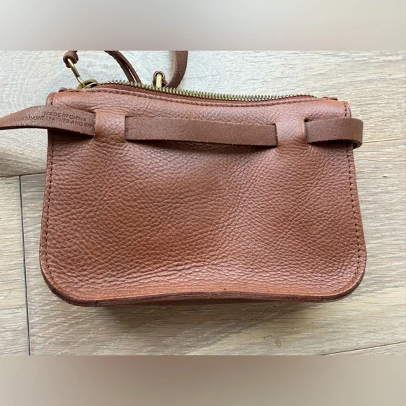 Madewell 100% Leather Belt Bag Crossbody Brown • New With Tags - Picture 5 of 5